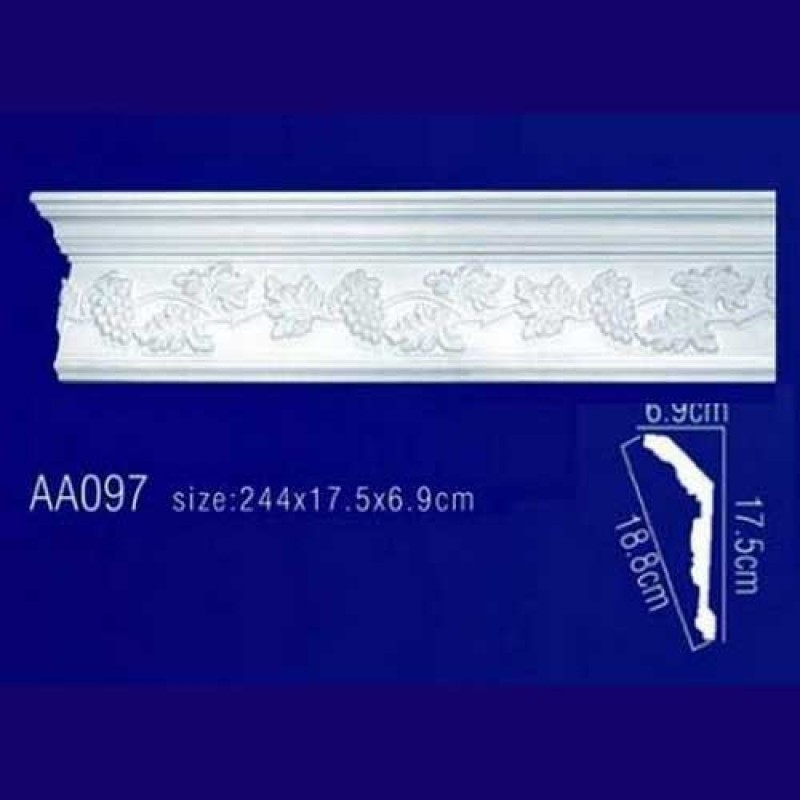 потолочный плинтус с орнаментом AA097 в Казани