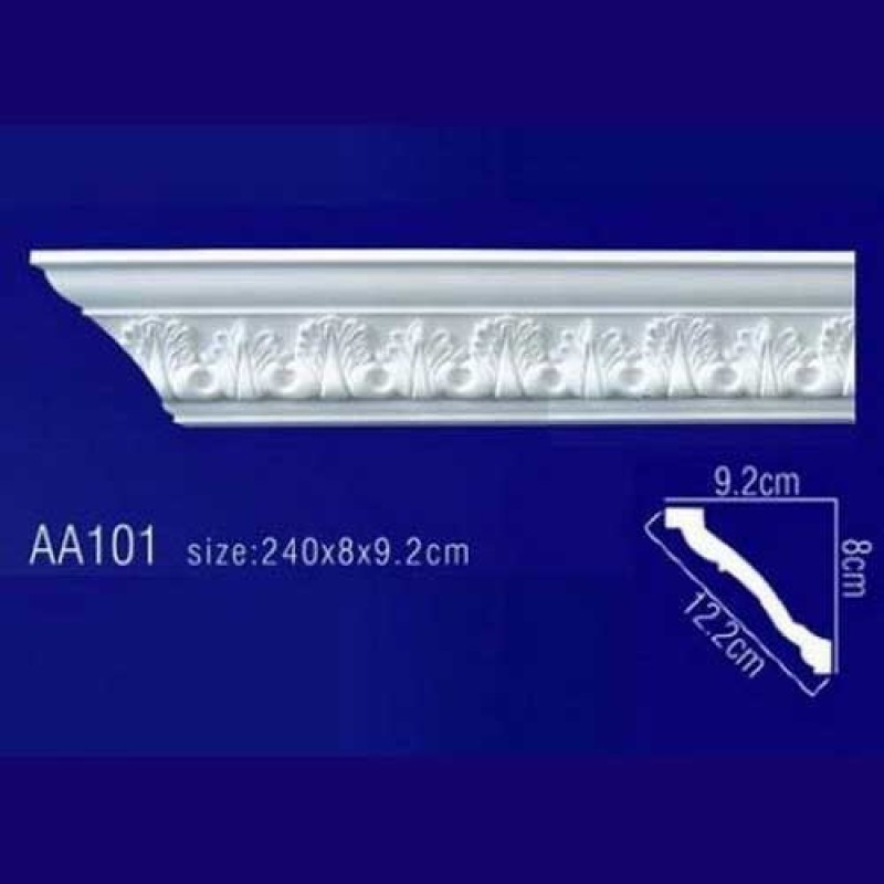 потолочный плинтус с орнаментом Гибкий AA101F в Казани