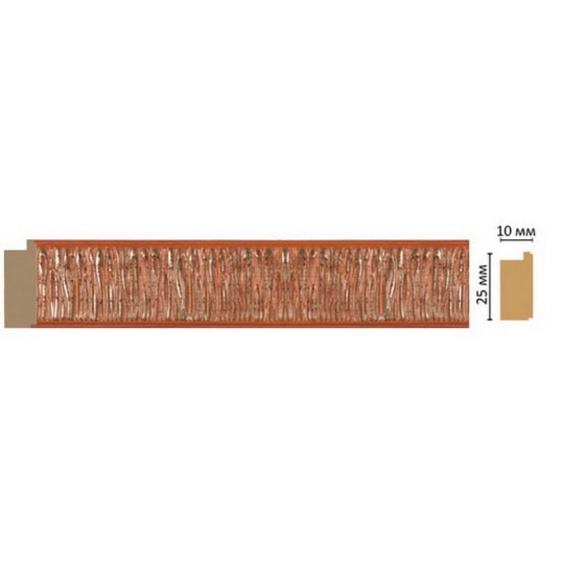 Молдинг цветная лепнина 102-53 (25х10х2400мм)/40 в Казани