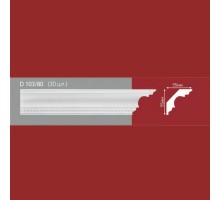 Плинтус потолочный полистиролD103-80 (30)