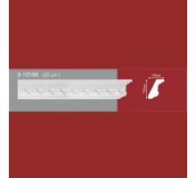 Плинтус потолочный полистиролD107-65 (45)