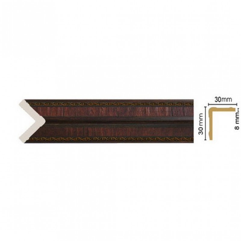 Угол цветная лепнина 143-2 (30х30х2400 мм)/28 в Казани