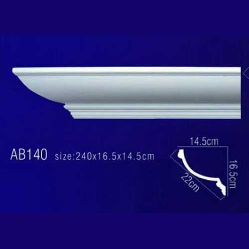 AB140 Плинтус потолочный без орнамента в Казани