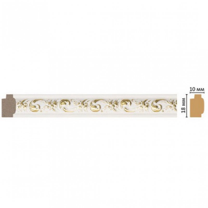 Молдинг цветной Decomaster 158-54 (18*10*2400) ДМ в Казани