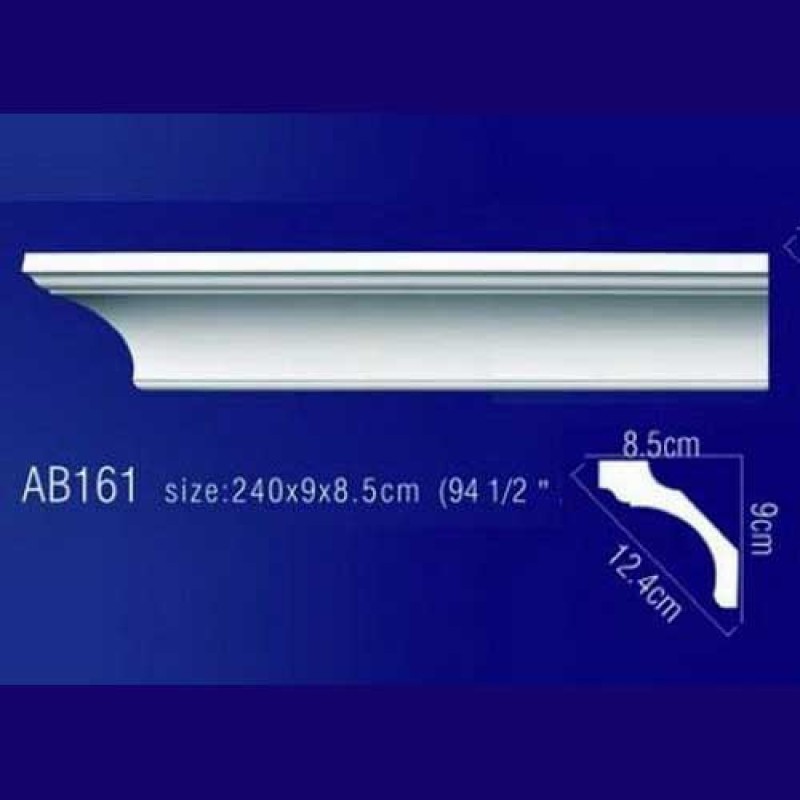 AB161 Плинтус потолочный без орнамента в Казани