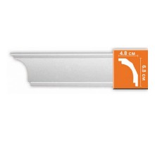 Плинтус потолочный без орнамента DP16