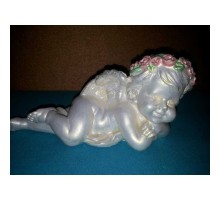 Скульптура ангелочек малая из гипса ск003