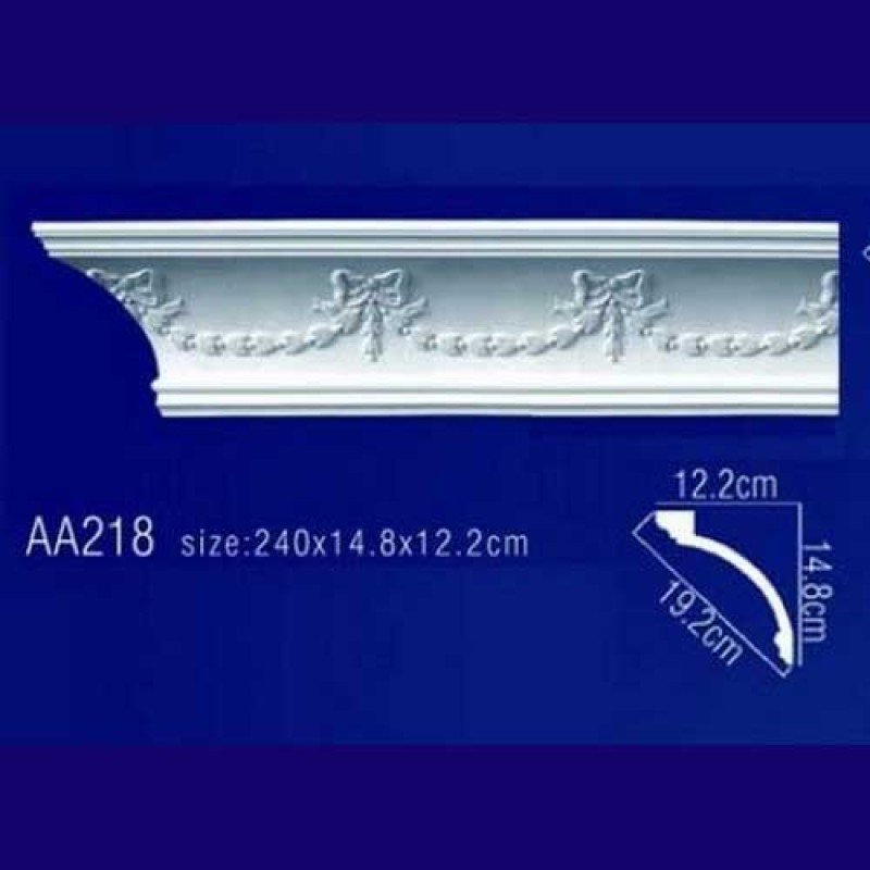 потолочный плинтус с орнаментом Гибкий AA218F в Казани