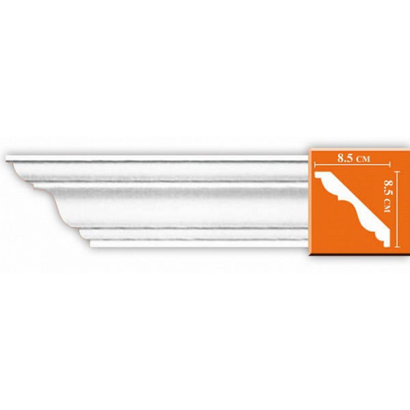 Плинтус потолочный без орнамента DP338 в Казани