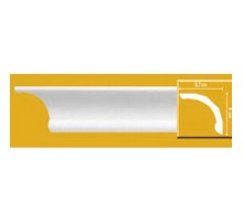 Плинтус потолочный без орнамента DP371 в Казани