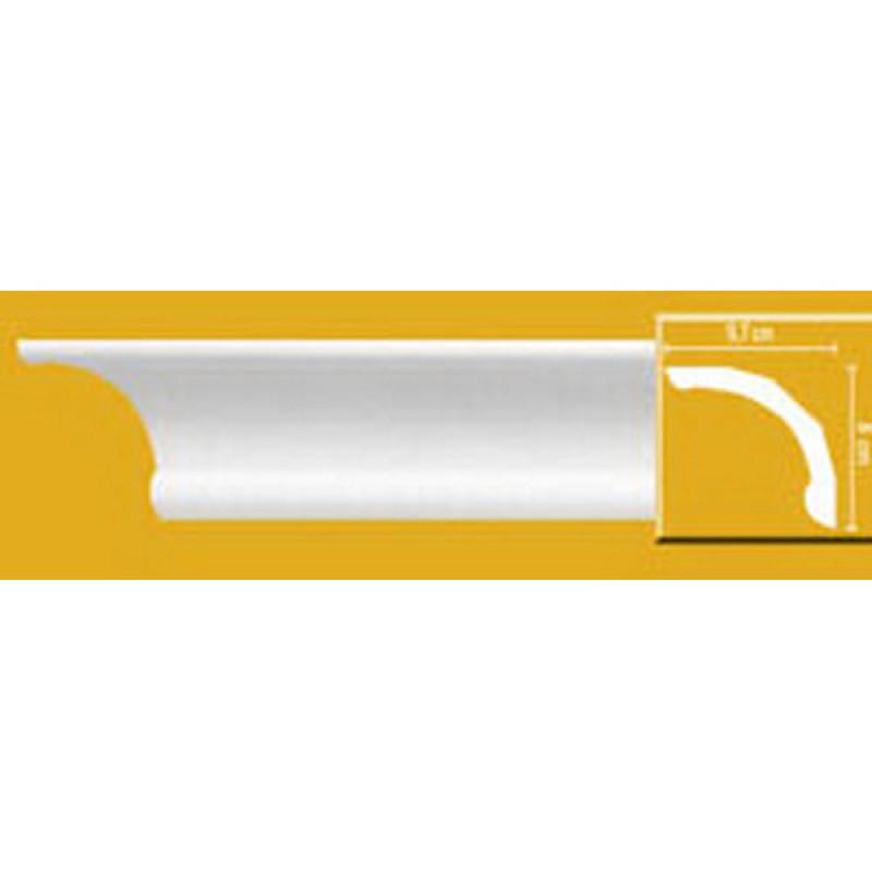 Плинтус потолочный без орнамента DP371 в Казани