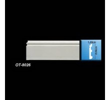 OT-8026 Белый напольный плинтус