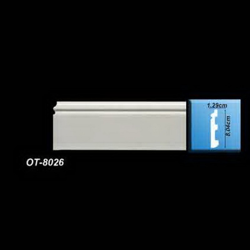 OT-8026 Белый напольный плинтус в Казани