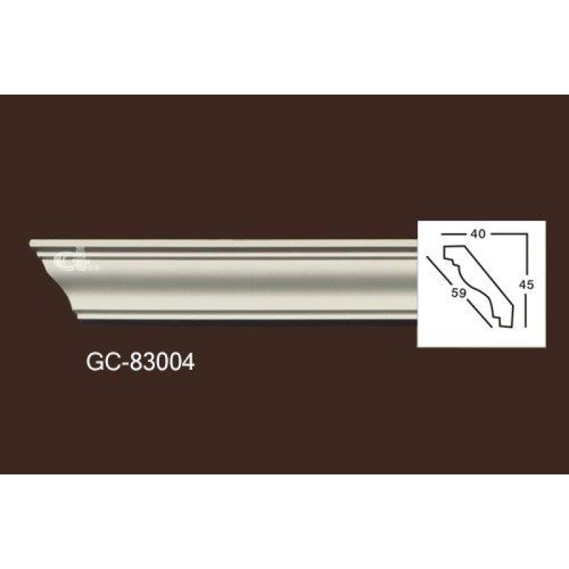 Карниз из полиуретана гладкий 83004 в Казани