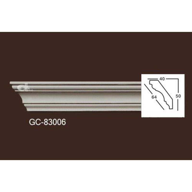 Карниз из полиуретана гладкий 83006 в Казани