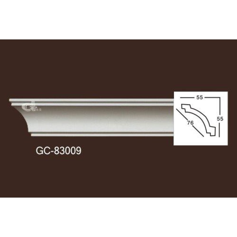 Карниз из полиуретана гладкий 83009 в Казани