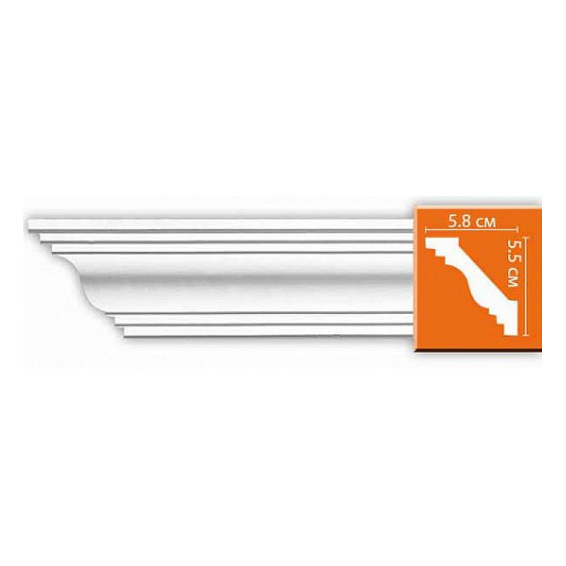 Плинтус потолочный без орнамента 96610 в Казани