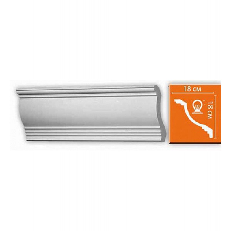 96695/10 плинтус DECOMASTER-2 (180х180х2400мм) под свет в Казани