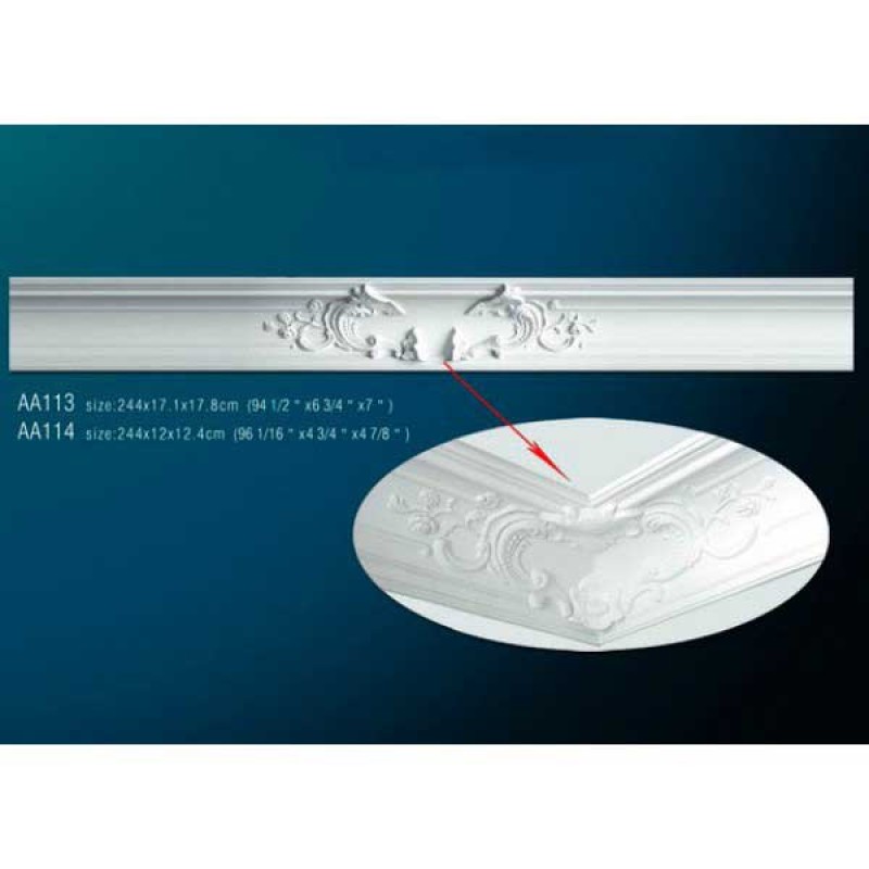 Карниз потолочный с рисунком AA114 в Казани