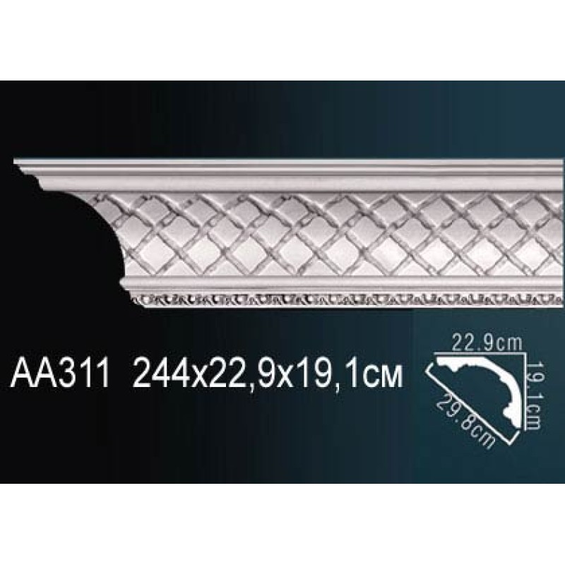 Карниз потолочный с рисунком AA311 в Казани