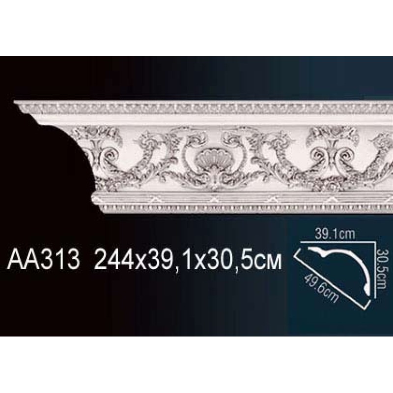 Карниз потолочный с рисунком AA313 в Казани