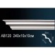 Карниз потолочный гладкий AB120F в Казани