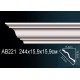 Карниз потолочный гладкий AB221 в Казани