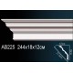Карниз потолочный гладкий AB225 в Казани