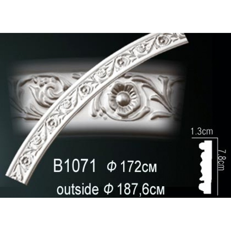 Молдинг круговой (бордюр)B1071 в Казани