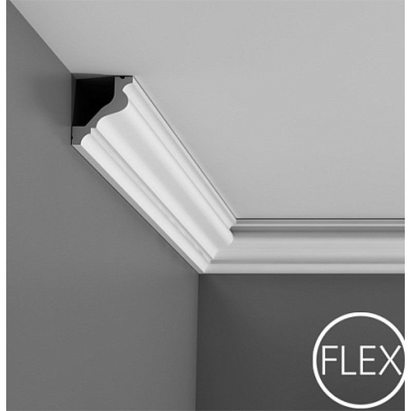 Гибкий потолочный плинтус C200F в Казани
