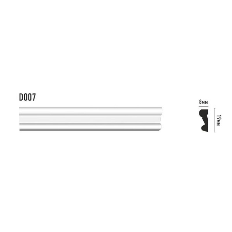 D007/60 Молдинг(19*8*2000 мм) в Казани