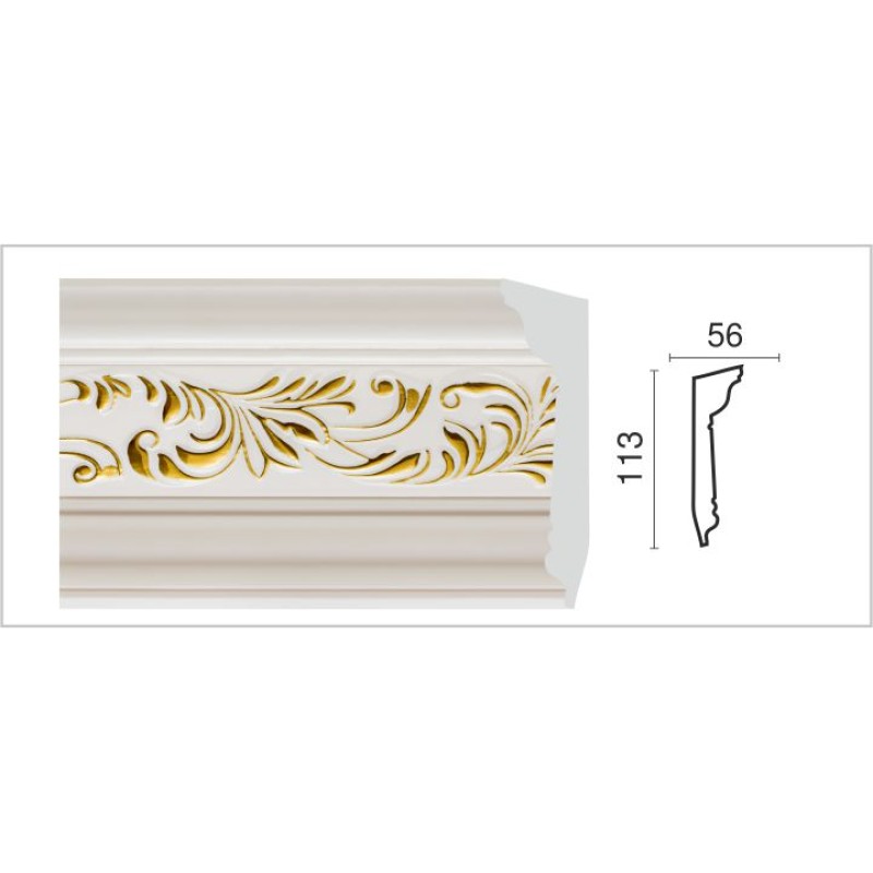 D129-60 Карниз с узором Декор Дизайн в Казани