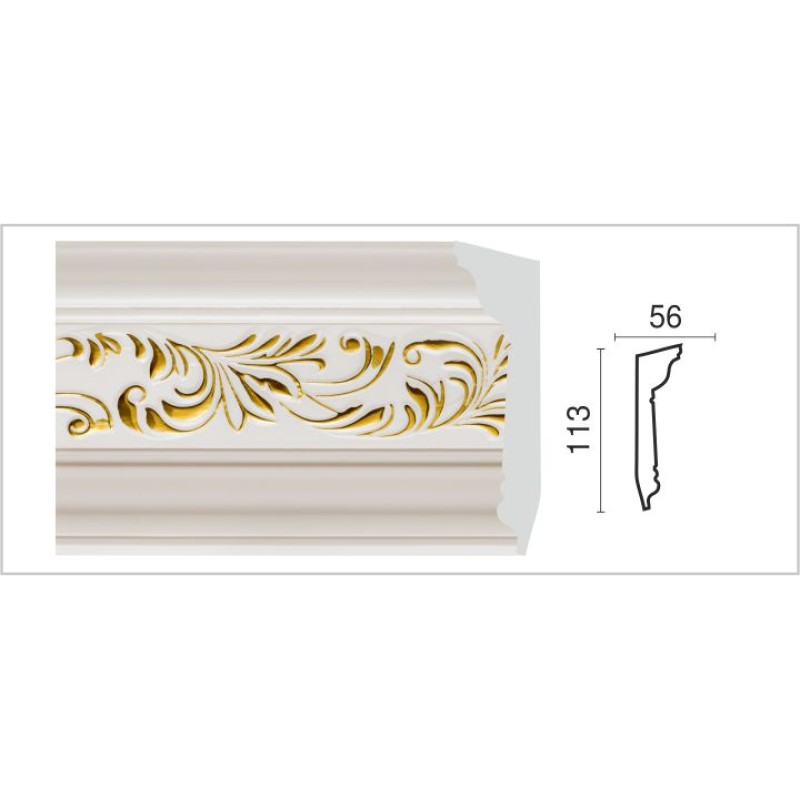 D129G-60 Карниз потолочный (113х56х2400) 9 в Казани