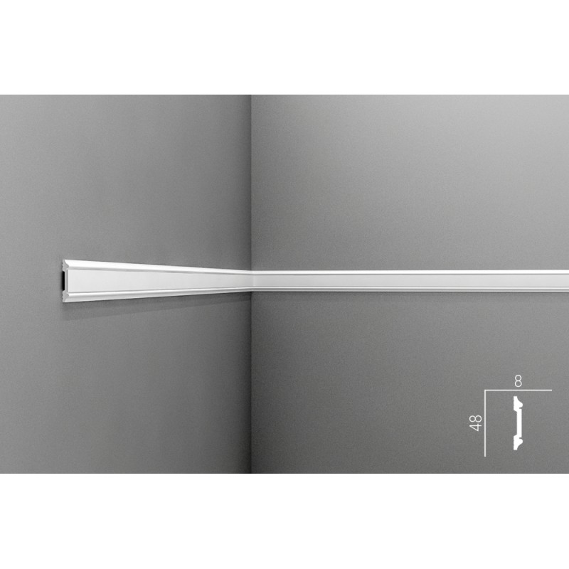 Молдинг М006, 48х8, экополимер в Казани