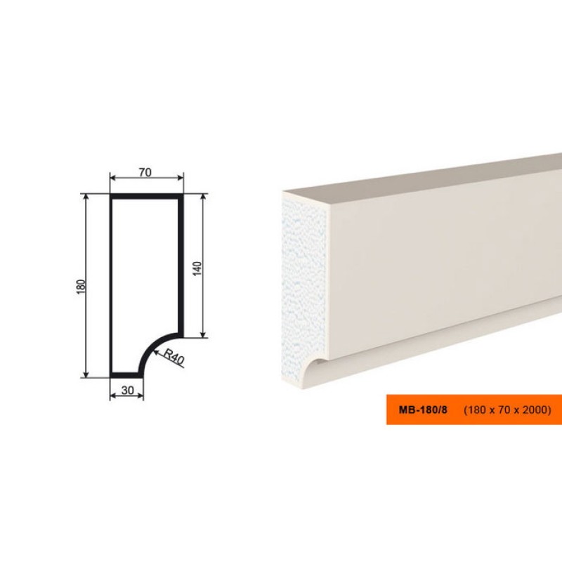 Молдинг МВ-180/8 в Казани