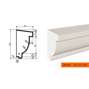 Подоконник ПВ-115/1 (ПС-102)