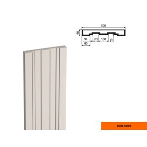 Пилястра ПЛВ - 500/3 (тело)