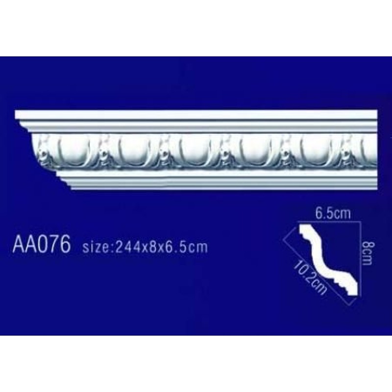 потолочный плинтус с орнаментом AA076 в Казани