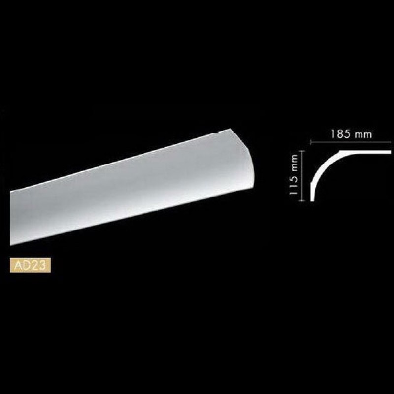 Гладкий потолочный профиль AD23 в Казани