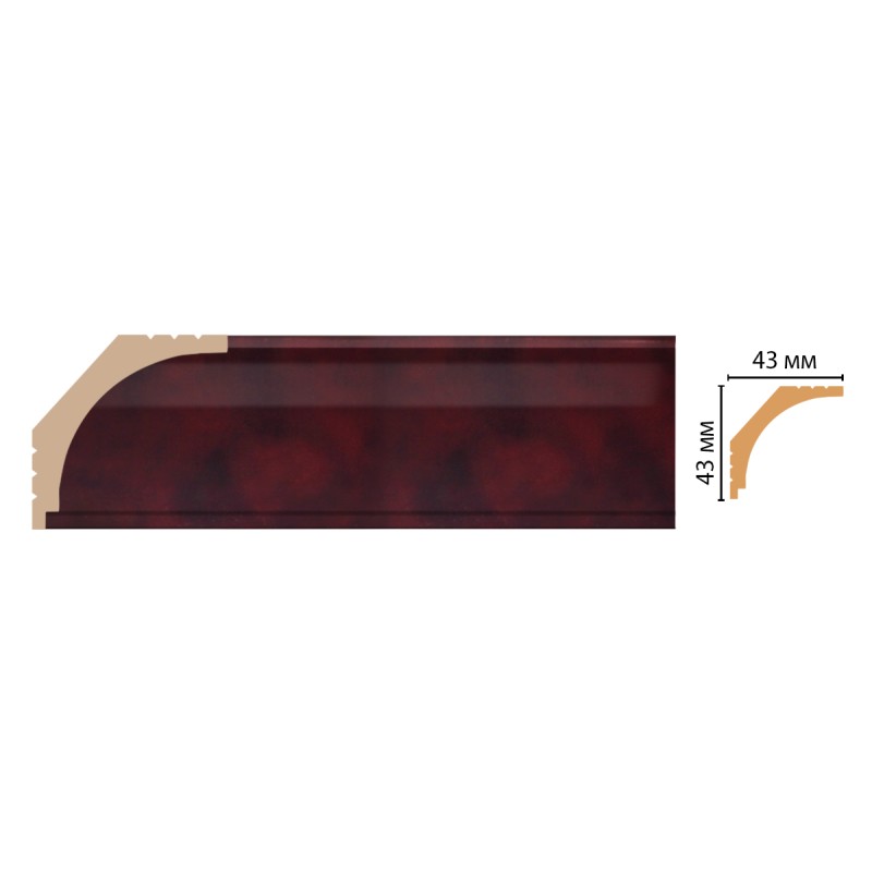 D109-62 ШК/36 плинтус DECOMASTER(43*43*2400 мм) в Казани