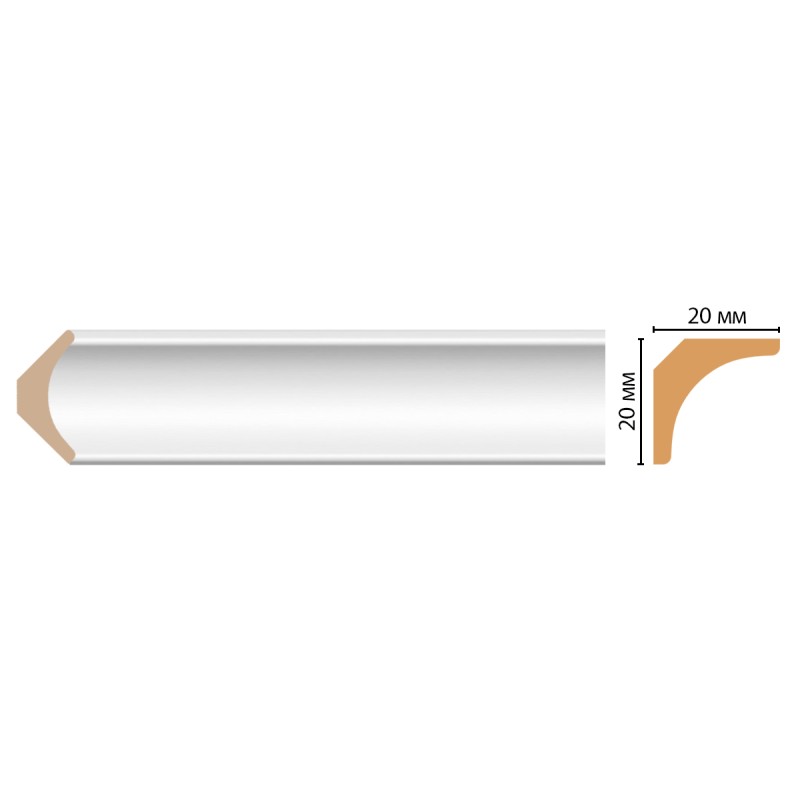 D133-114 ШК/110 плинтус DECOMASTER(20*20*2400 мм) в Казани