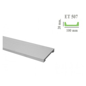 Доска под дерево ET 507 (2м) белая Classic 