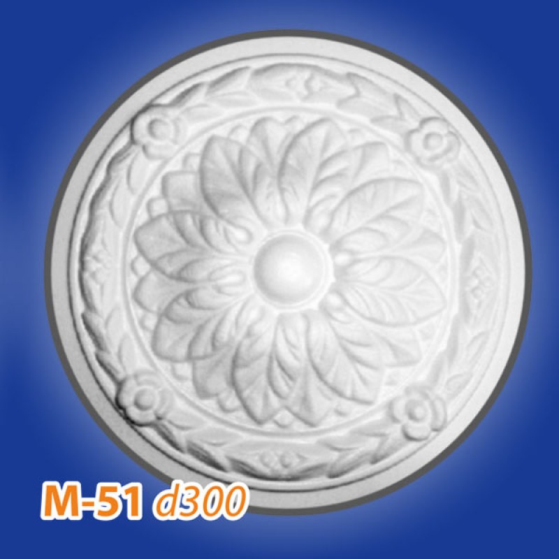 Розетка потолочная из полистирола M51 в Казани