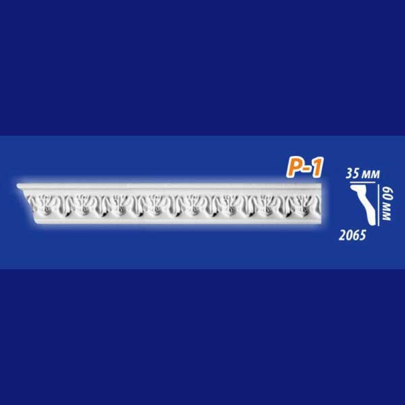 Плинтус потолочный инжекционный KenoРol Р1 в Казани
