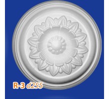 Розетка потолочная из полистирола R3