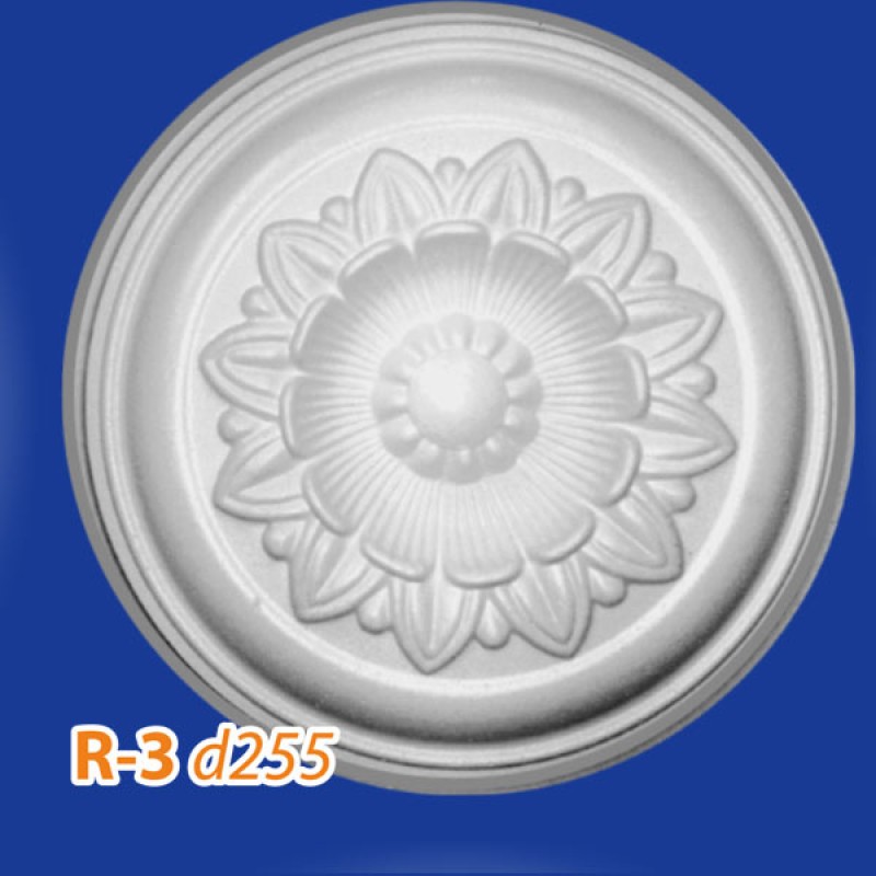 Розетка потолочная из полистирола R3 в Казани