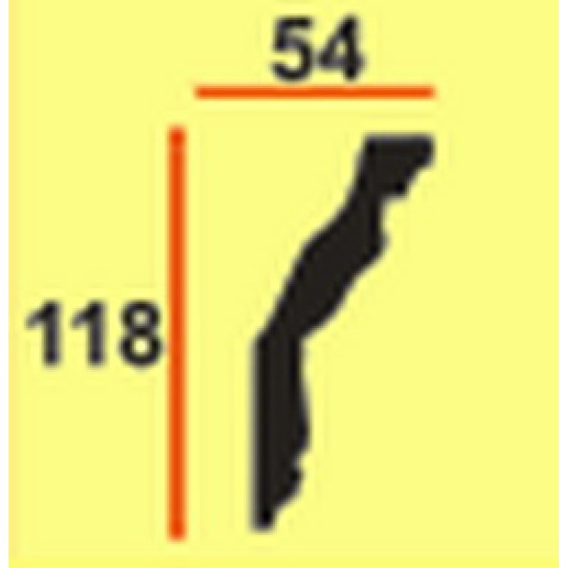 Потолочный плинтус glanzepol GP26 в Казани