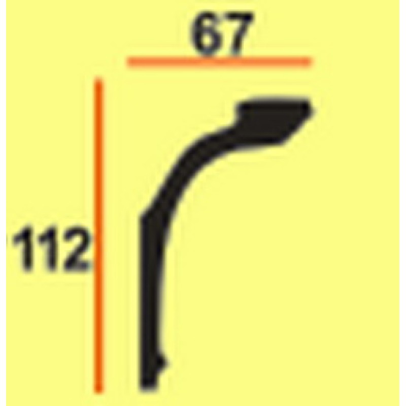 Потолочный плинтус glanzepol GP27 в Казани