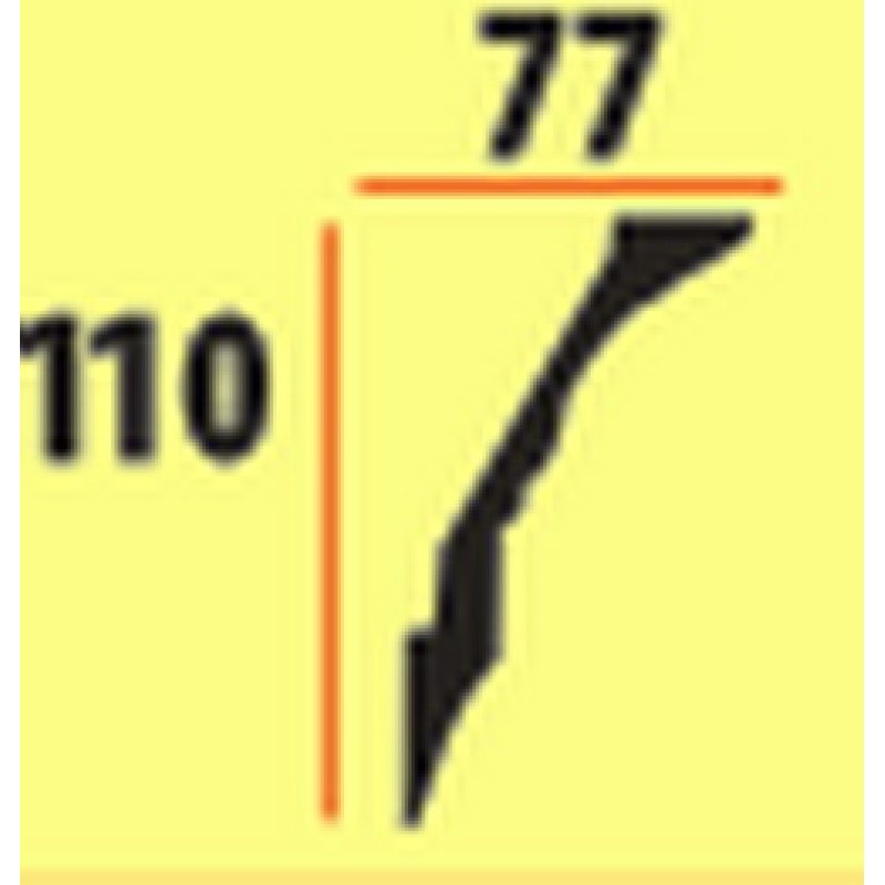Потолочный плинтус glanzepol GP8 в Казани