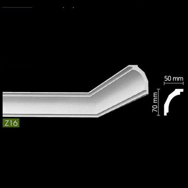 Гладкий потолочный профиль Z16 в Казани